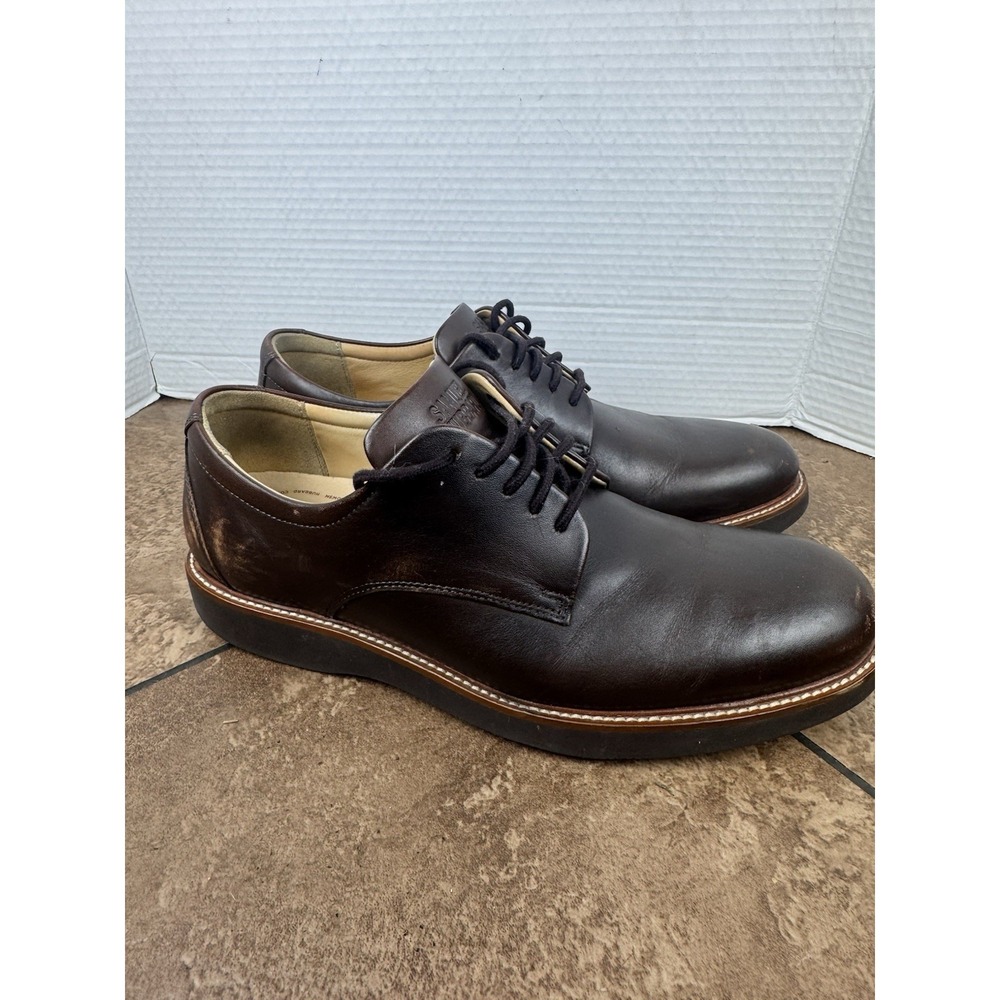 Samuel Hubbard Black Leather "Founder" Work / Dress Shoes Men's 9.5 M Vibram - Picture 5 of 8